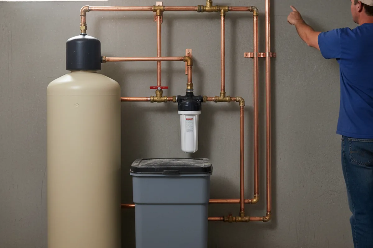 Whole-house water treatment system installed in Elmer